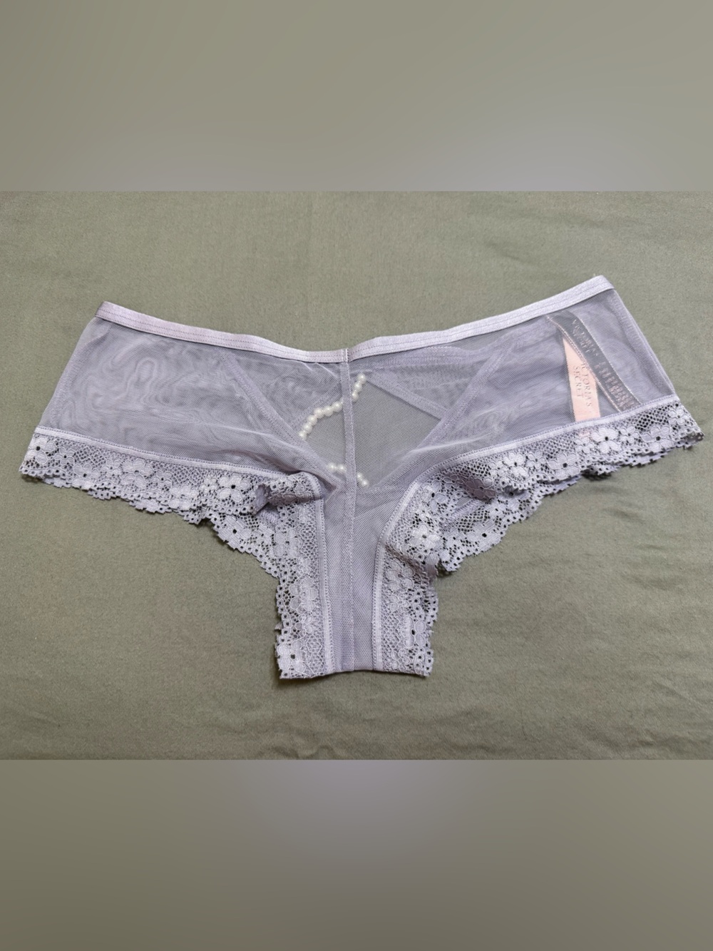 Sheer Lace Hipster Panty - Light Lavender - (Brand Unspecified)